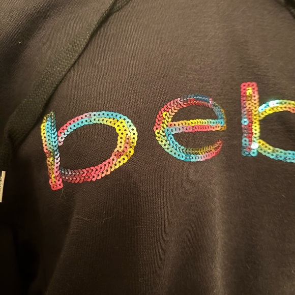 Bebe sport sequin hoodie NWOT M - Picture 3 of 3